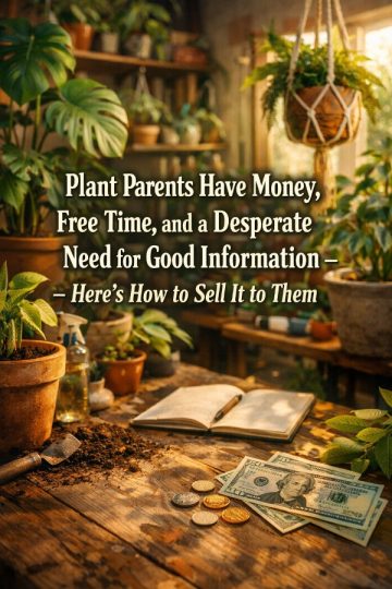 Plant Parents Have Money, Free Time, and a Desperate Need for Good Information – Here’s How to Sell It to Them