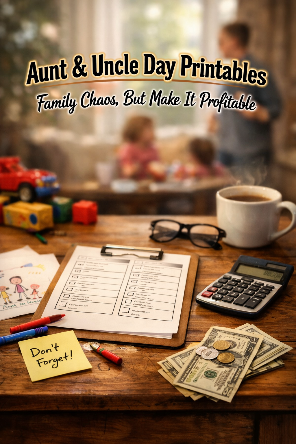 Aunt & Uncle Day Printables – Family Chaos, But Make It Profitable
