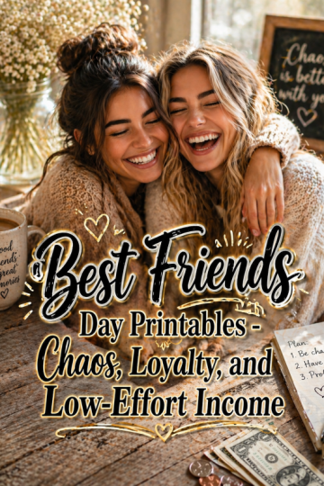 Best Friends Day Printables – Chaos, Loyalty, and Low-Effort Income