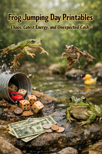 Frog Jumping Day Printables – Chaos, Cutest Energy, and Unexpected Cash