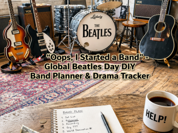 🎸 “Oops, I Started a Band” – Global Beatles Day DIY Band Planner & Drama Tracker