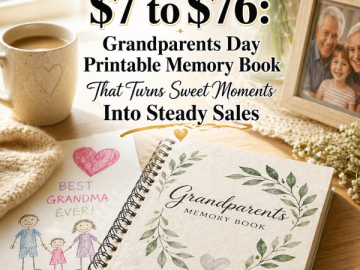 Go from  to : Grandparents Day Printable Memory Book That Turns Sweet Moments Into Steady Sales