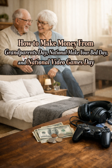 How to Make Money From Grandparents Day, National Make Your Bed Day, and National Video Games Day