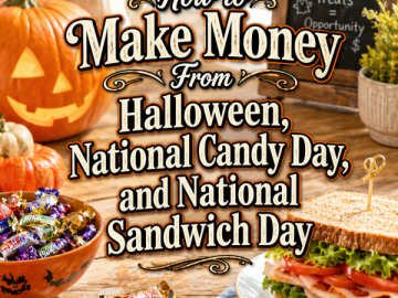 How to Make Money From Halloween, National Candy Day, and National Sandwich Day