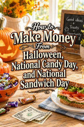 How to Make Money From Halloween, National Candy Day, and National Sandwich Day