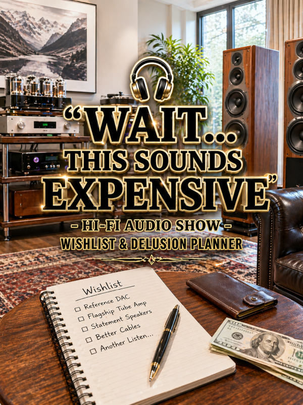 🎧 “Wait… This Sounds Expensive” – Hi-Fi Audio Show Wishlist & Delusion Planner