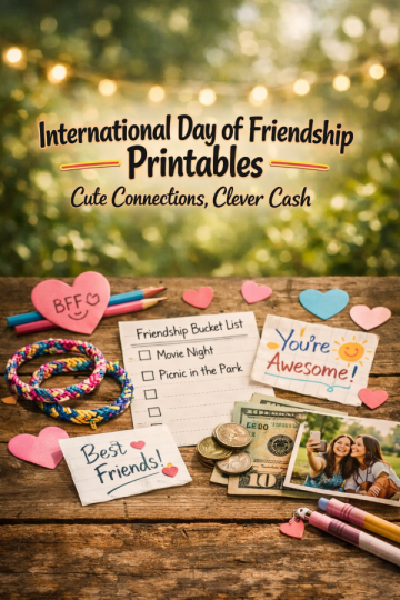International Day of Friendship Printables – Cute Connections, Clever Cash