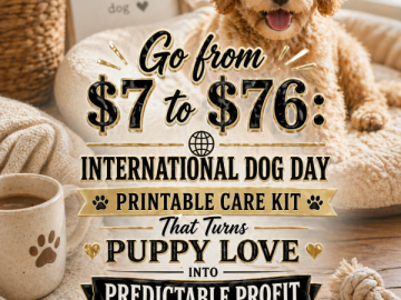 Go from  to : International Dog Day Printable Care Kit That Turns Puppy Love Into Predictable Profit