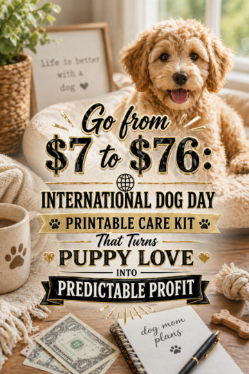 Go from  to : International Dog Day Printable Care Kit That Turns Puppy Love Into Predictable Profit