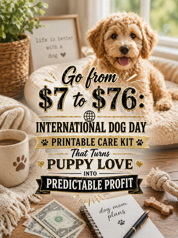 Go from  to : International Dog Day Printable Care Kit That Turns Puppy Love Into Predictable Profit