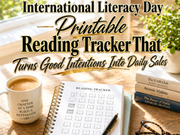Go from  to : International Literacy Day Printable Reading Tracker That Turns Good Intentions Into Daily Sales