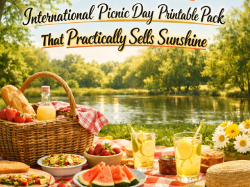 Go from  to : International Picnic Day Printable Pack That Practically Sells Sunshine