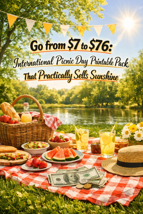 Go from  to : International Picnic Day Printable Pack That Practically Sells Sunshine
