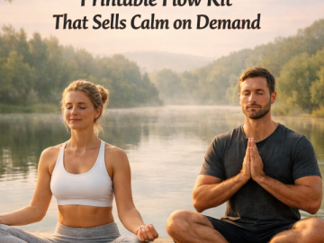 Go from  to : International Yoga Day Printable Flow Kit That Sells Calm on Demand