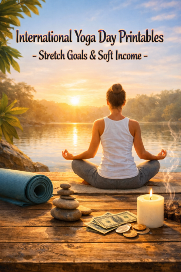 International Yoga Day Printables – Stretch Goals & Soft Income