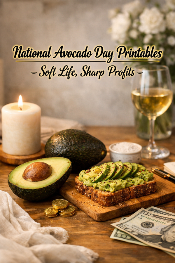 National Avocado Day Printables – Soft Life, Sharp Profits