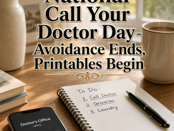 📞 National Call Your Doctor Day – Avoidance Ends, Printables Begin