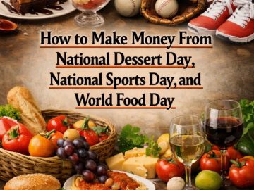 How to Make Money From National Dessert Day, National Sports Day, and World Food Day