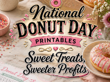 National Donut Day Printables – Sweet Treats, Sweeter Profits