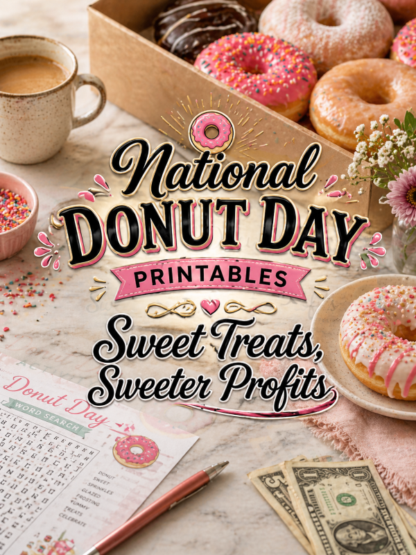 National Donut Day Printables – Sweet Treats, Sweeter Profits