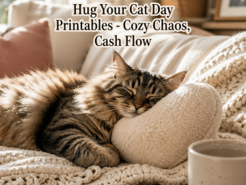 National Hug Your Cat Day Printables – Cozy Chaos, Cash Flow