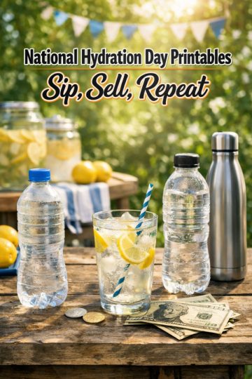 National Hydration Day Printables – Sip, Sell, Repeat