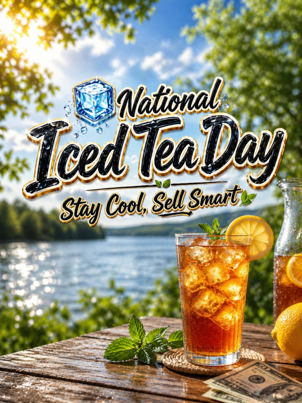 🧊 National Iced Tea Day – Stay Cool, Sell Smart
