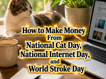 How to Make Money From National Cat Day, National Internet Day, and World Stroke Day