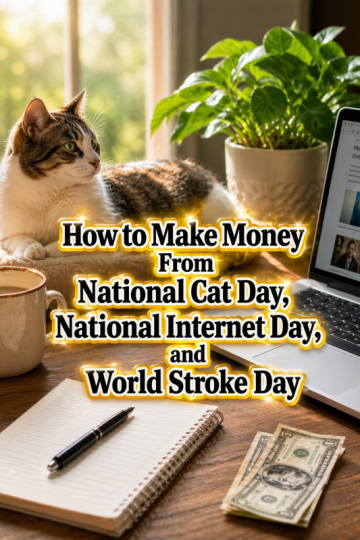 How to Make Money From National Cat Day, National Internet Day, and World Stroke Day