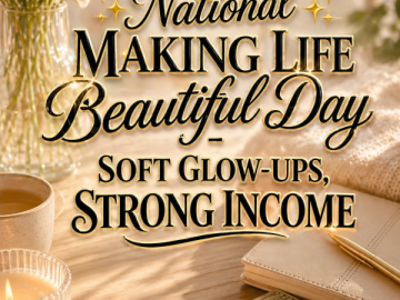 ✨ National Making Life Beautiful Day – Soft Glow-Ups, Strong Income