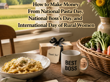 How to Make Money From National Pasta Day, National Boss’s Day, and International Day of Rural Women