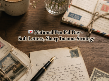 💌 National Pen Pal Day – Soft Letters, Sharp Income Strategy