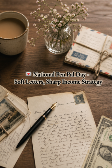 💌 National Pen Pal Day – Soft Letters, Sharp Income Strategy