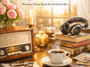 📻 “Romanticize Your Life… One Radio Station at a Time” – National Public Radio Day Audio Log Kit