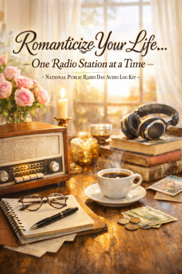 📻 “Romanticize Your Life… One Radio Station at a Time” – National Public Radio Day Audio Log Kit