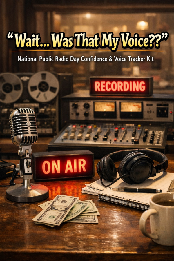 🎙️ “Wait… Was That My Voice??” – National Public Radio Day Confidence & Voice Tracker Kit
