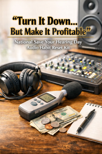 🎧 “Turn It Down… But Make It Profitable” – National Save Your Hearing Day Audio Habit Reset Kit