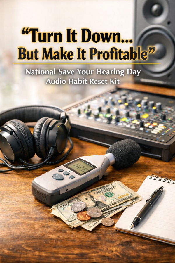 🎧 “Turn It Down… But Make It Profitable” – National Save Your Hearing Day Audio Habit Reset Kit