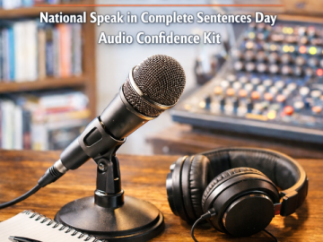 🎤 “Speak Now… or Forever Overthink It” National Speak in Complete Sentences Day Audio Confidence Kit