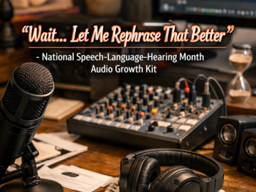 🎙️ “Wait… Let Me Rephrase That Better” – National Speech-Language-Hearing Month Audio Growth Kit