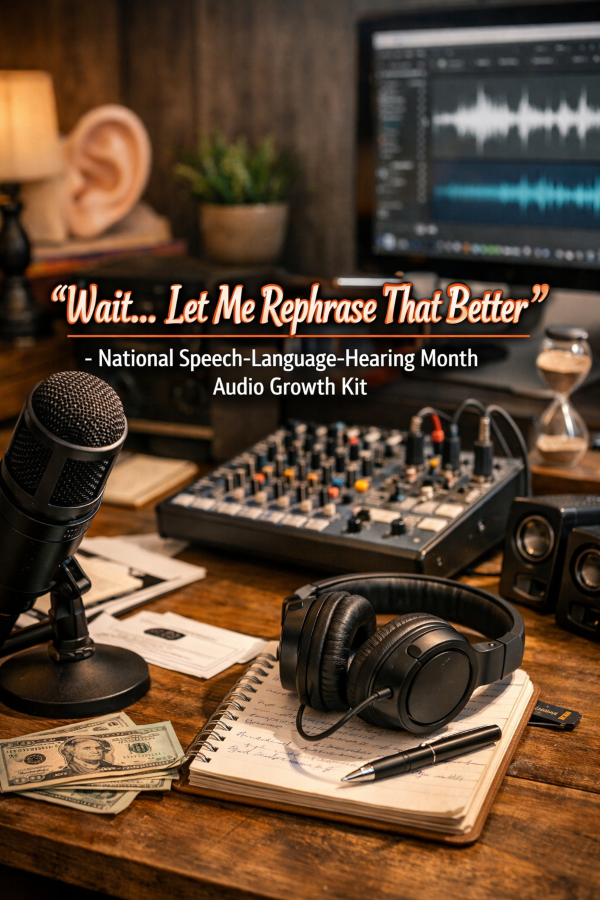🎙️ “Wait… Let Me Rephrase That Better” – National Speech-Language-Hearing Month Audio Growth Kit