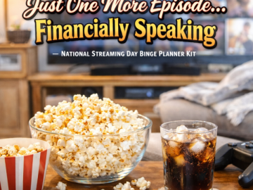 📺 “Just One More Episode… Financially Speaking” – National Streaming Day Binge Planner Kit
