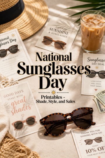 National Sunglasses Day Printables – Shade, Style, and Sales