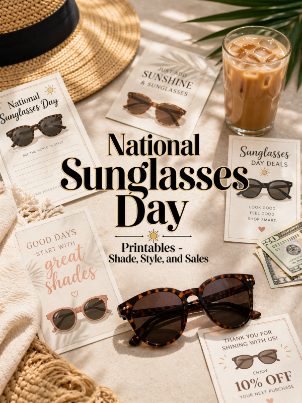 National Sunglasses Day Printables – Shade, Style, and Sales