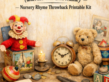 🎶 “Pop! Goes Your Sanity (and Also Your Side Hustle)” — Nursery Rhyme Throwback Printable Kit
