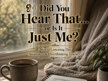 👂 “Did You Hear That… or Is It Just Me?” – World Listening Day Awareness & Overthinking Tracker