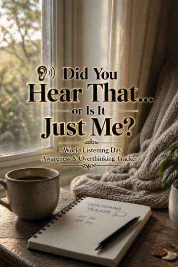 👂 “Did You Hear That… or Is It Just Me?” – World Listening Day Awareness & Overthinking Tracker