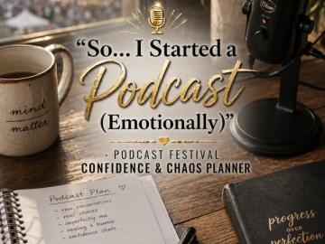🎙️ “So… I Started a Podcast (Emotionally)” – Podcast Festival Confidence & Chaos Planner