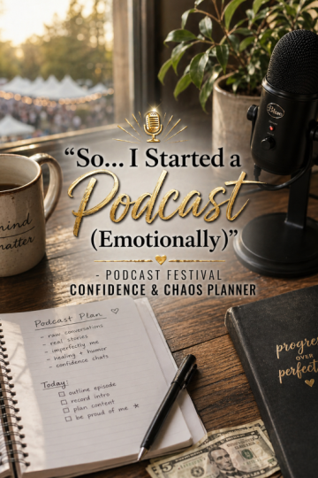 🎙️ “So… I Started a Podcast (Emotionally)” – Podcast Festival Confidence & Chaos Planner