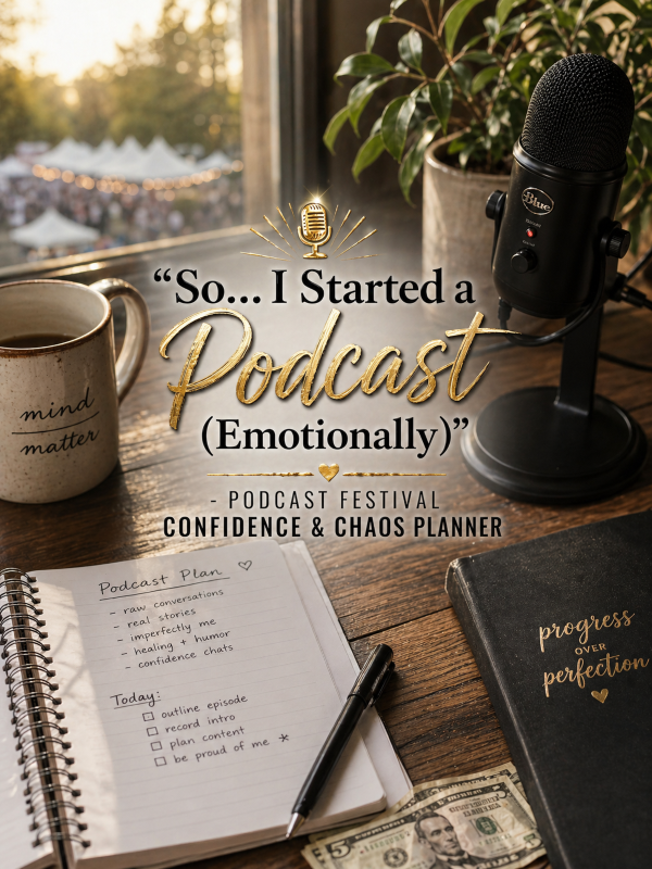 🎙️ “So… I Started a Podcast (Emotionally)” – Podcast Festival Confidence & Chaos Planner